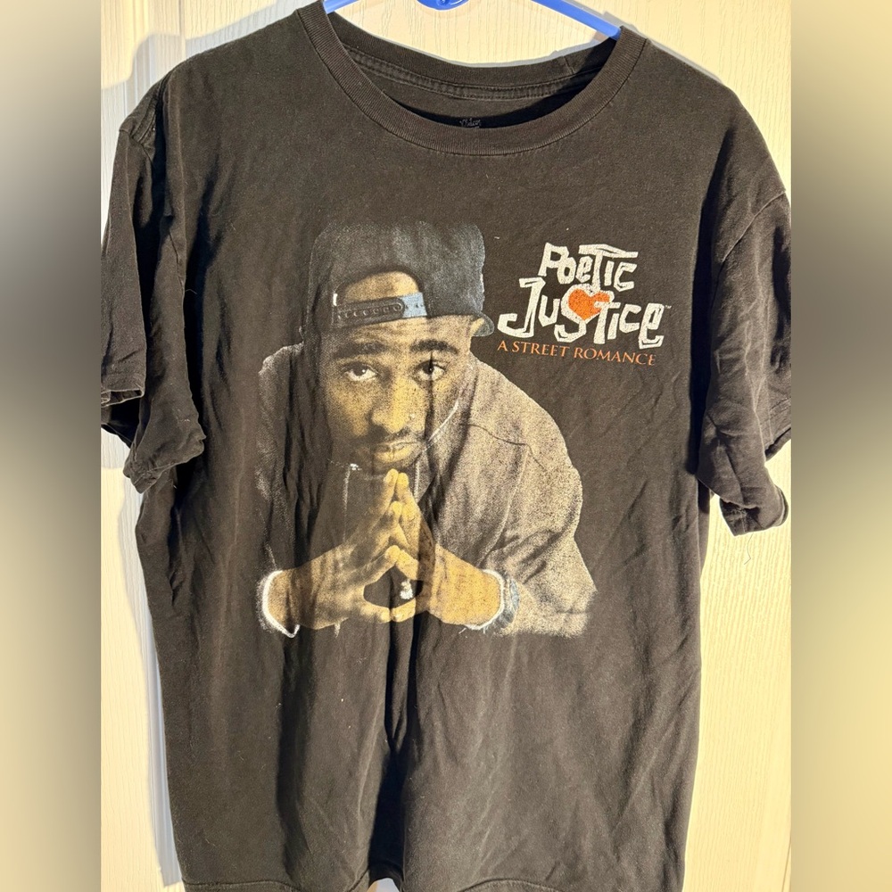 Petite Jolie Black Graphic Tee